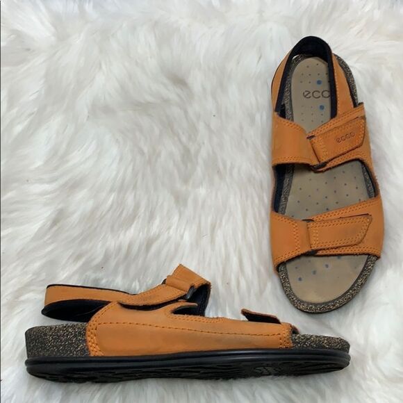 Ecco Suede Strappy Sandals Sz 42/11 - Picture 1 of 6